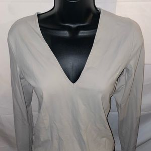 Abercrombie and fitch soft AF deep V neck body suit